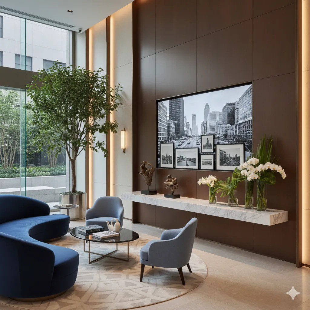 Sophisticated lobby display