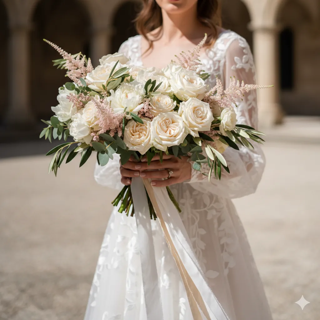 Sophisticated bridal bouquet